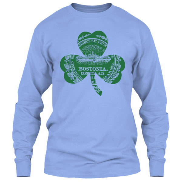 A black t-shirt with the shopify logo