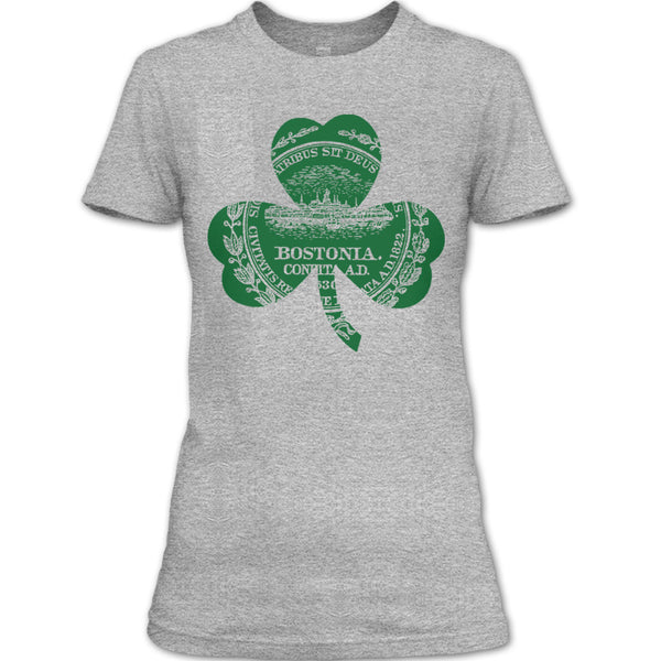 A black t-shirt with the shopify logo