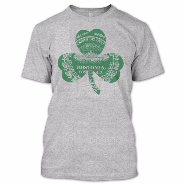 A black t-shirt with the shopify logo