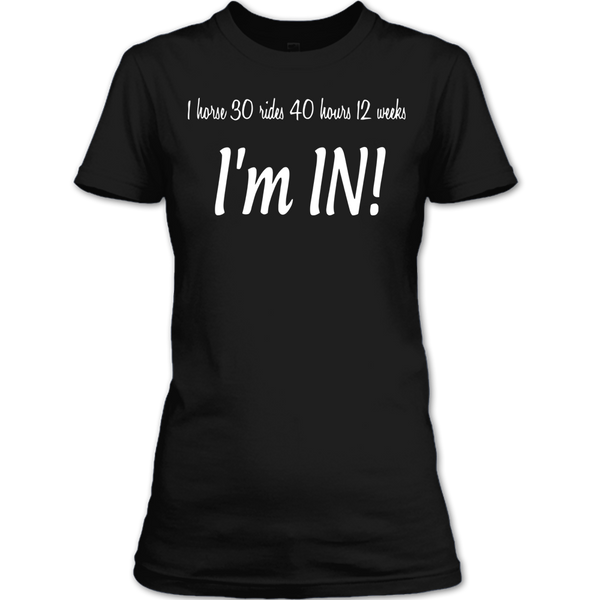 A black t-shirt with the shopify logo