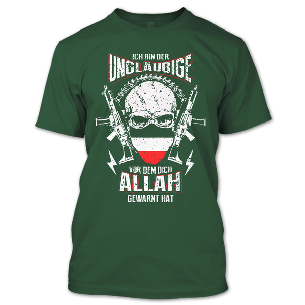 A black t-shirt with the shopify logo