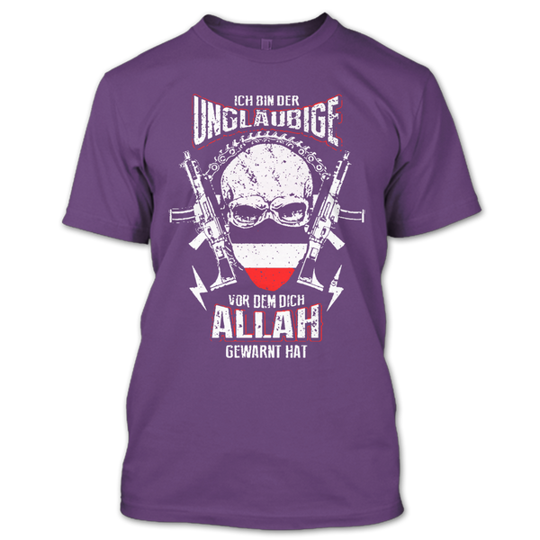 A black t-shirt with the shopify logo