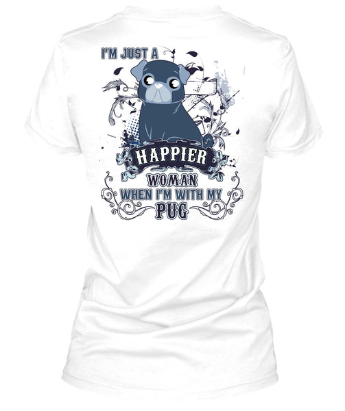I'm With My Pug T Shirt, I Love Pug T Shirt