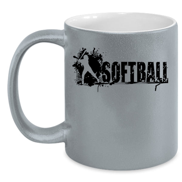 Cool Gift For Softball Player Coffee Mug, Softball Accent Mug
