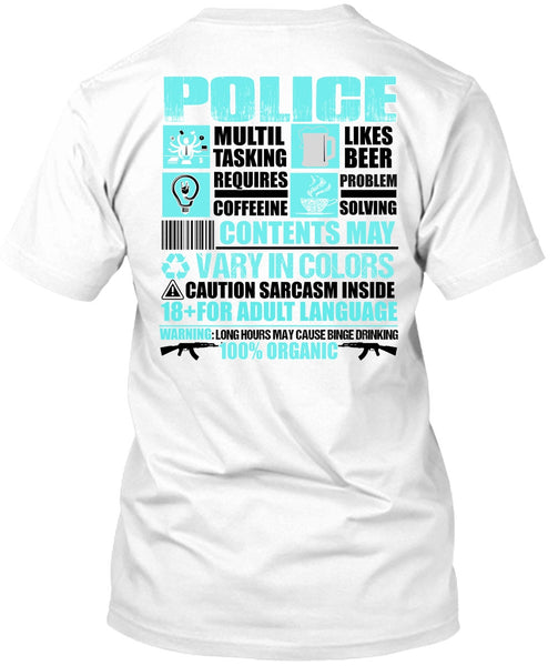 A black t-shirt with the shopify logo