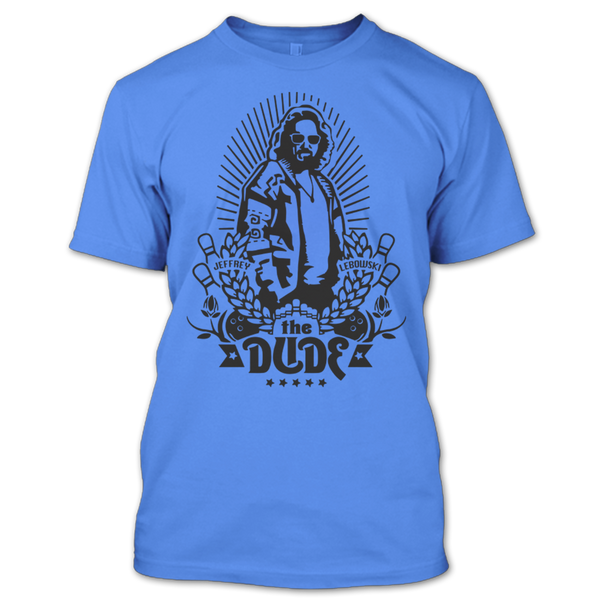 A black t-shirt with the shopify logo