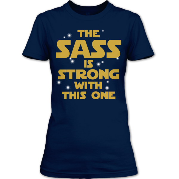 A black t-shirt with the shopify logo