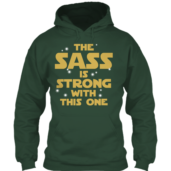 A black t-shirt with the shopify logo