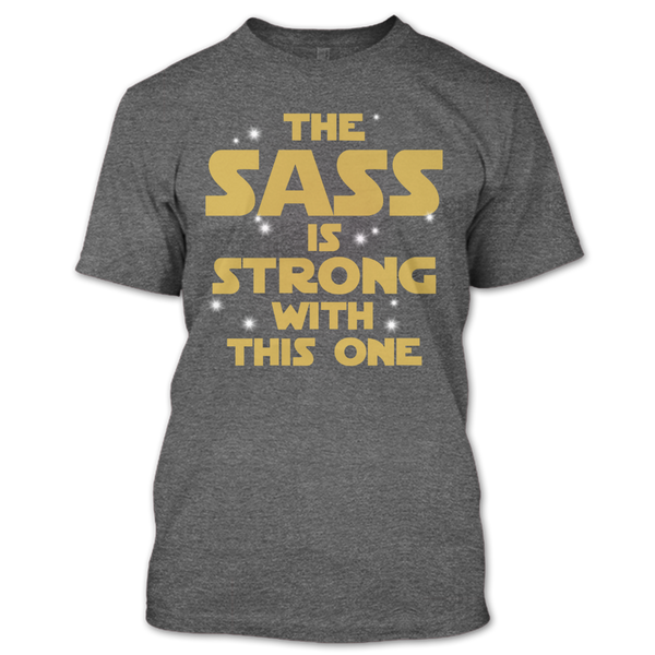 A black t-shirt with the shopify logo