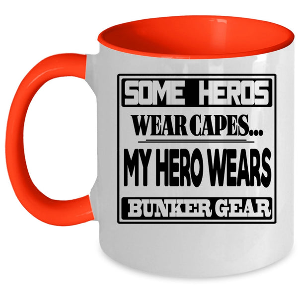 Awesome Firefighters Coffee Mug, Bunker Gear Accent Mug