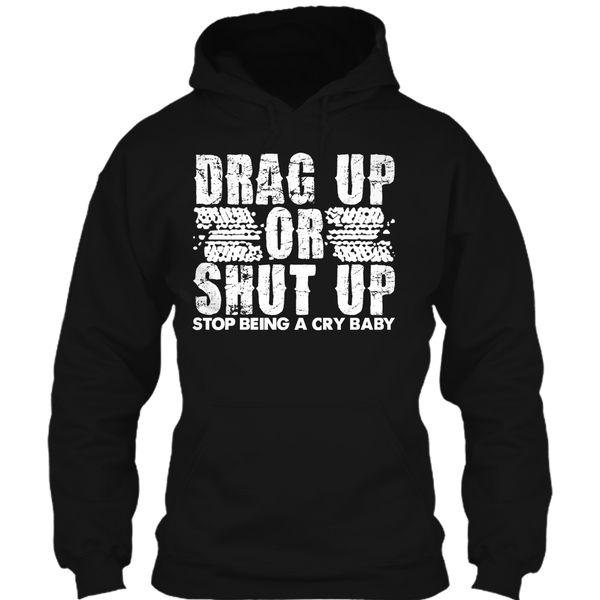 A black t-shirt with the shopify logo