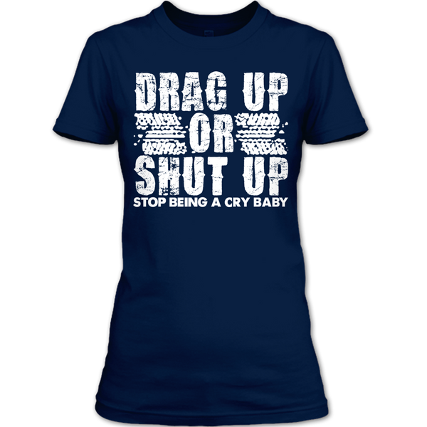 A black t-shirt with the shopify logo