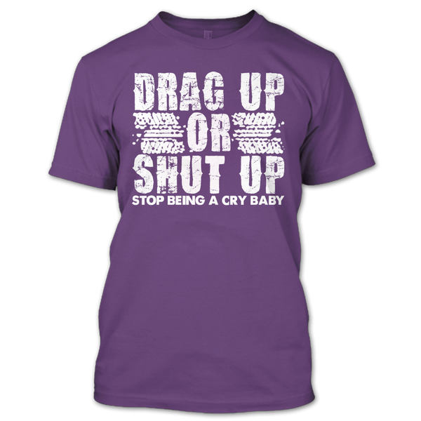 A black t-shirt with the shopify logo