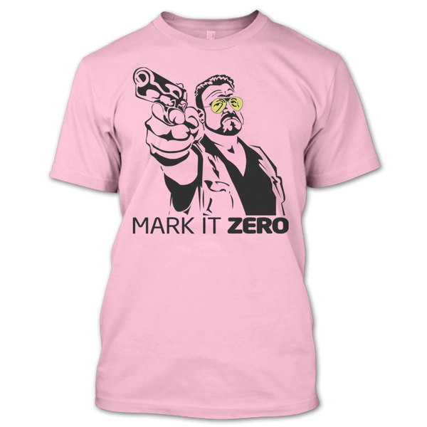 A black t-shirt with the shopify logo