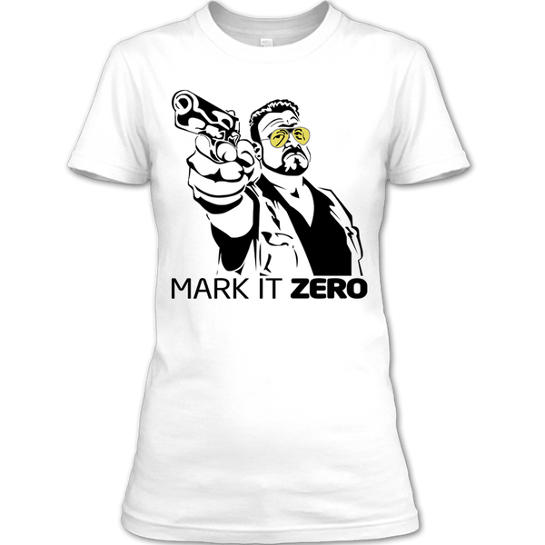 A black t-shirt with the shopify logo