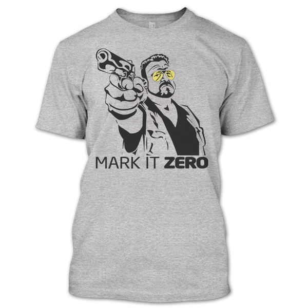 A black t-shirt with the shopify logo