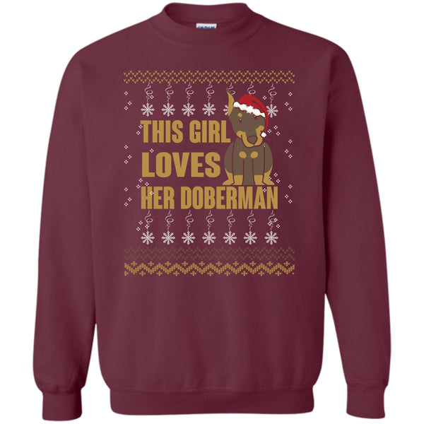 Merry Christmas T Shirt, Coolest Doberman Lover Sweatshirt