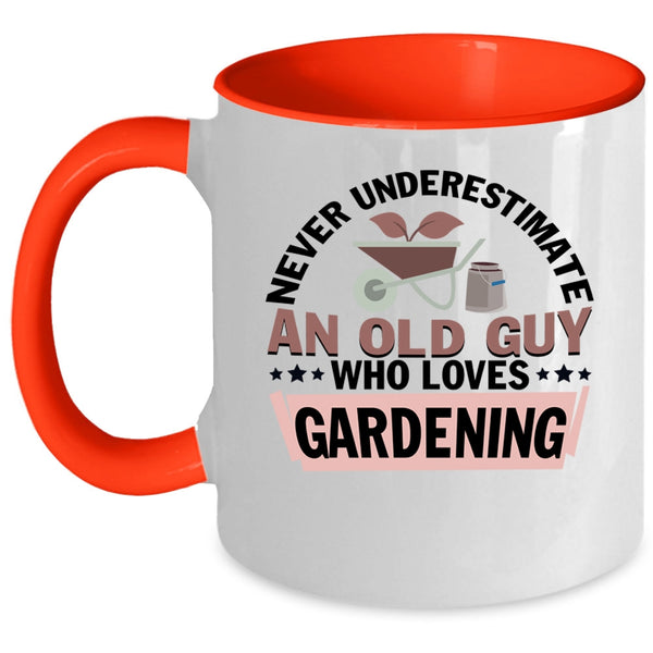 Cute Grandpa Coffee Mug, An Old Guy Loves Gardening Accent Mug