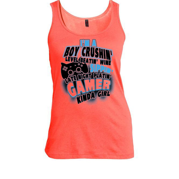 I'm A Boy Crushin' T Shirt, Coolest Gaming Girl Tank Top