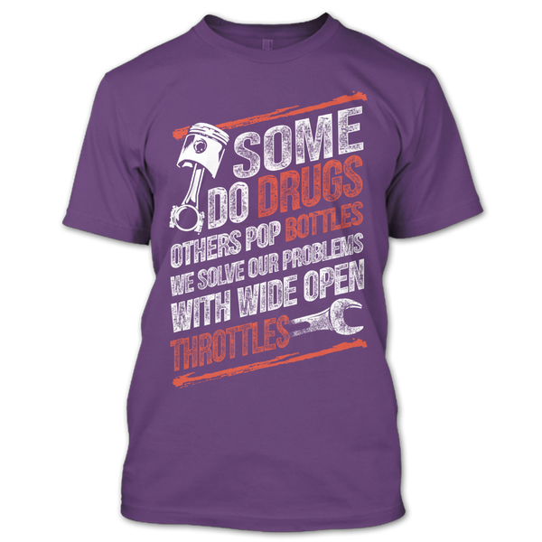 A black t-shirt with the shopify logo