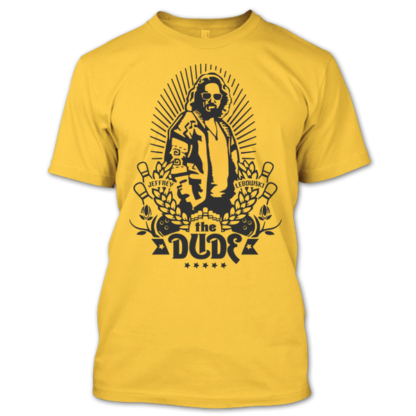 A black t-shirt with the shopify logo