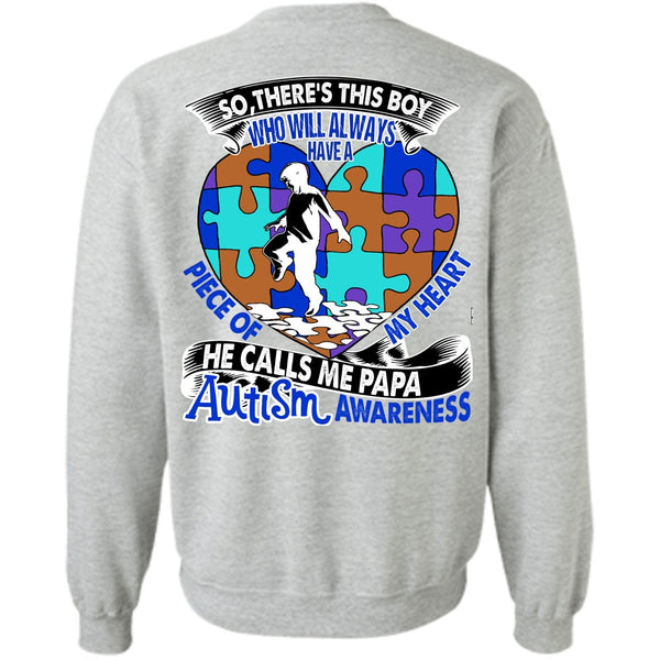 I Love Papa T Shirt, He Calls Me Papa Autism Sweatshirt