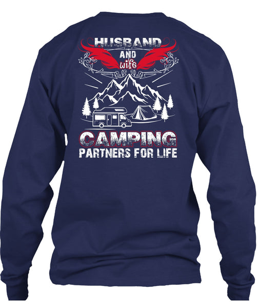 Husband And Wife Camping Partners For Life T Shirt, Being A Husband T Shirt