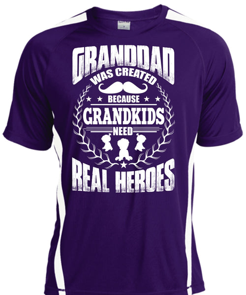 Granddad Was Created T Shirt, Grandkids Need T Shirt, Cool Shirt