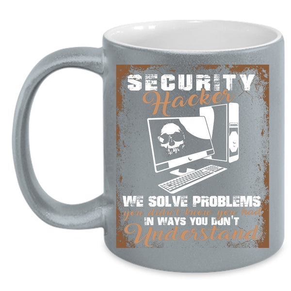 Security Hackers Coffee Mug, Cool Gift For Hackers Coffee Cup