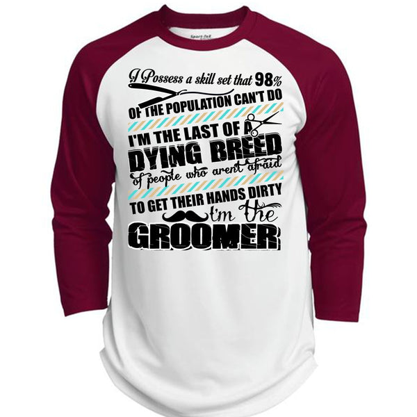 I'm The Groomer T Shirt, I Love Dog T Shirt, Awesome T-Shirts  (Polyester Game Baseball Jersey)