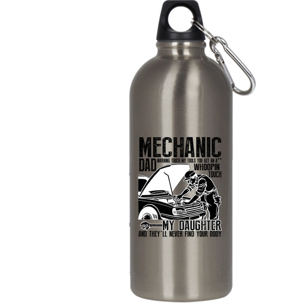 Mechanic Dad 20 oz Stainless Steel Bottle,Best Gift For My Daddy Outdoor Sports Water Bottle