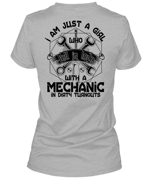 I Am Just A Girl T Shirt, I Love Mechanic T Shirt