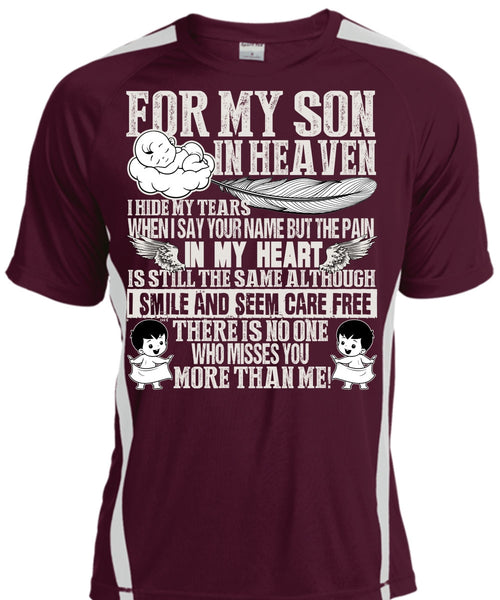 For My Son In Heaven T Shirt, Pain In My Heart T Shirt, Cool Shirt