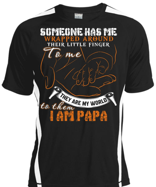 A black t-shirt with the shopify logo