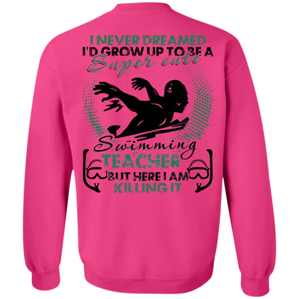 I Love Swimming T Shirt, Cute Swimming Teacher Sweatshirt