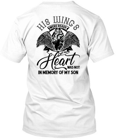 A black t-shirt with the shopify logo