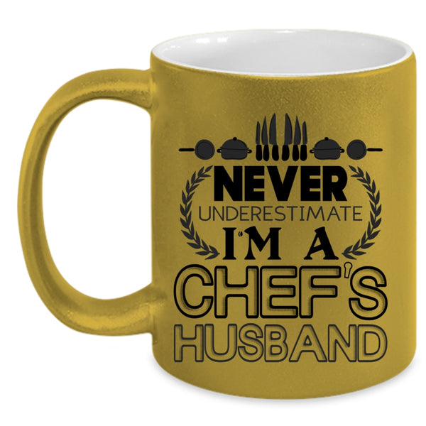 Gift For Wedding Coffee Mug, I'm A Chef's Husband Accent Mug