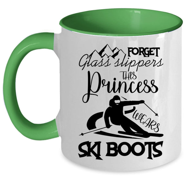 Outdoor Coffee Mug, This Princess Wears Ski Boots Accent Mug