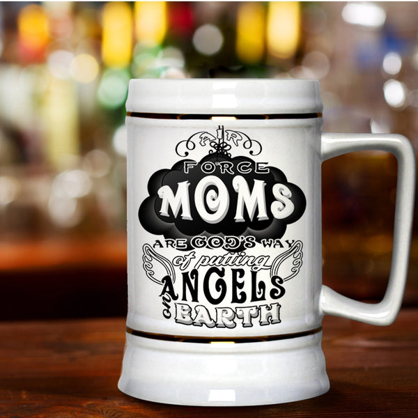 Best Gift For Mom Beer Stein 22oz, Air Force Moms Beer Mug