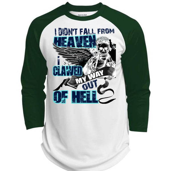 I Didn't Fall From Heaven T Shirt, I Love My Life T Shirt, Awesome T-Shirts  (Polyester Game Baseball Jersey)