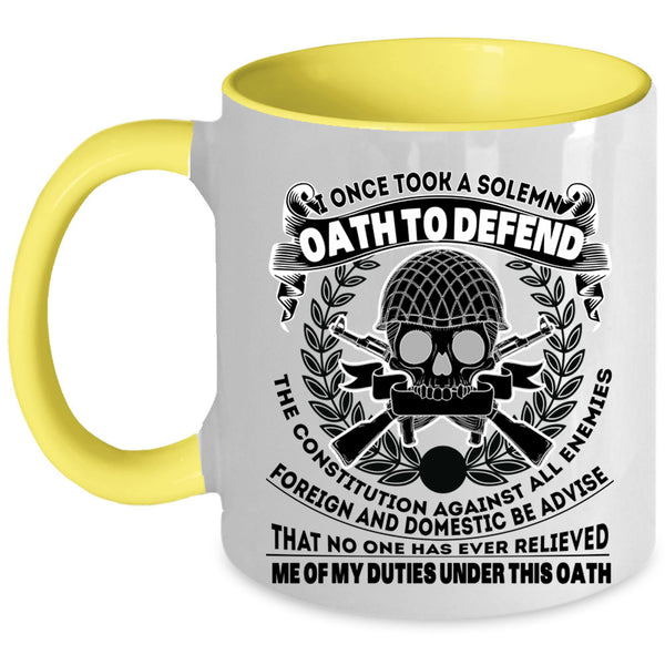 Best Gift For Grandpas Coffee Mug, Cool Veteran Accent Mug