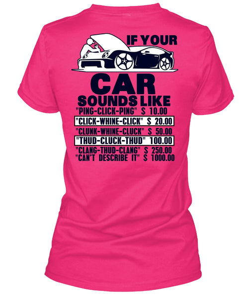 If Your Car Sounds Like T Shirt, I Love Mechanic T Shirt