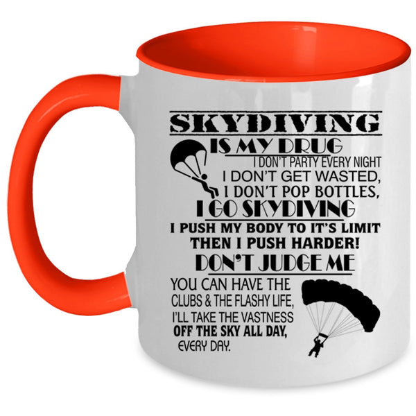 I Go Skydiving Coffee Mug, I Love Skydiving Accent Mug