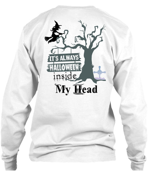 It's Always Halloween Inside My Head T Shirt, Wait For Halloween T Shirt