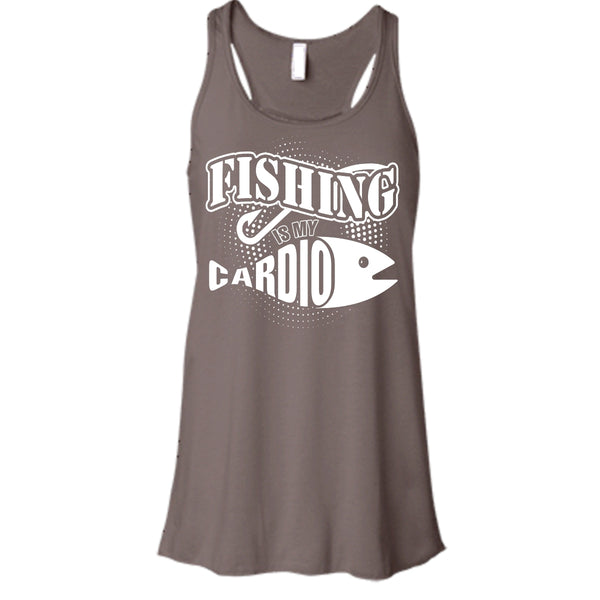 Fishing Is My Cardio T Shirt, Coolest Hooker Tank Top