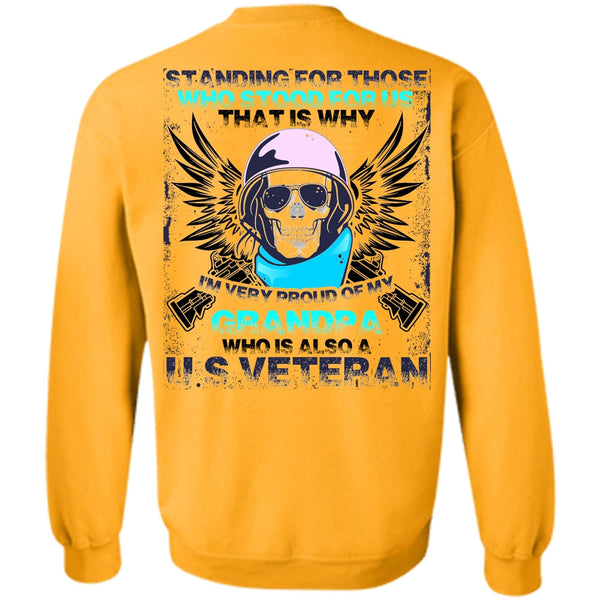 I Love Veteran T Shirt, Grandpa Who Is Also US Veteran Sweatshirt