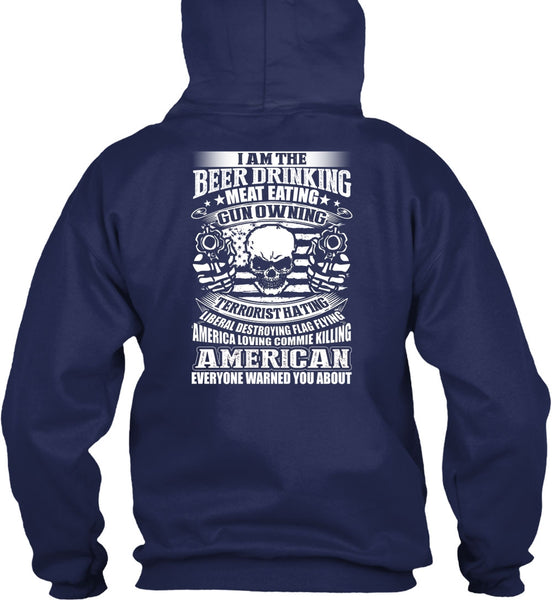Meat Eating Gun Owning T Shirt, American T Shirt
