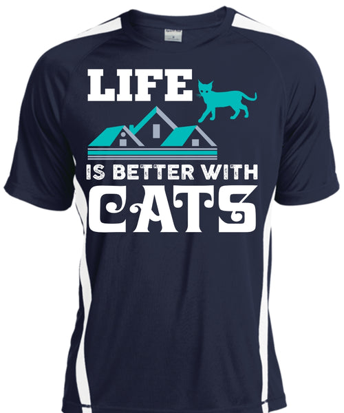 Life Is Better With Cats T Shirt, Cool Pets T Shirt, Home T Shirt