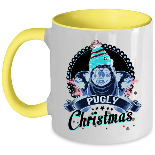 Cute Christmas Coffee Mug, Pugly Christmas Accent Mug