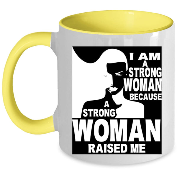 Cool Gift For My Daughter Coffee Mug, I Am A Strong Woman Accent Mug